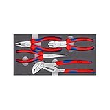 KNIPEX Zangen-Set in Schaumstoffeinlage 4-teilig, 00 20 01 V17