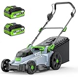 ​ETOOLAB Akku-Rasenmäher 40V, 43cm Schnittbreite, bis 500 m², Brushless, Mulch-Kit, 50L Fangkorb, 25-75 mm Schnitthöhe, 2X 4,0 Ah Akkus+Ladegerät