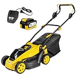 MISTER TOOL Akku-Rasenmäher 20V Brushless – 330mm Schnittbreite | Schnitthöhe 25–65mm | 35L Grasfangsack | klappbarer Griff | GS-geprüft | inkl. Akku & Ladegerät